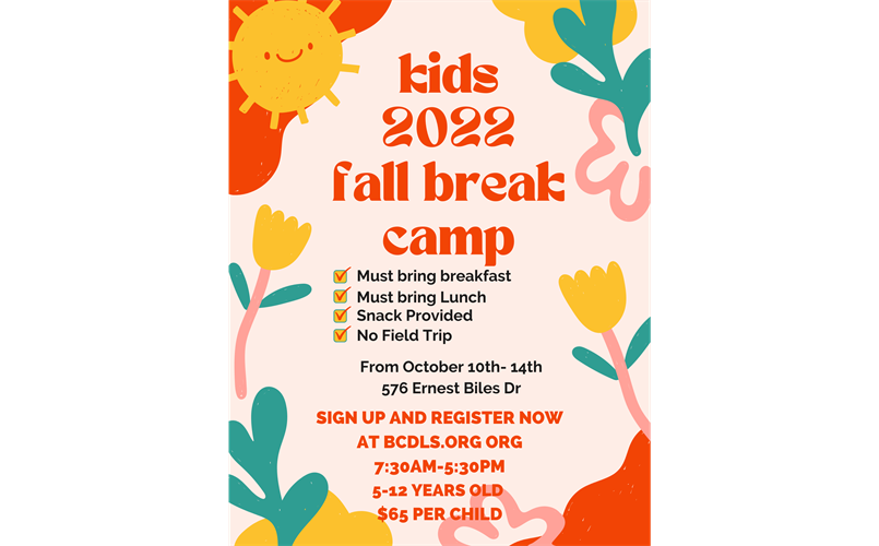 2022 Fall Break Camp