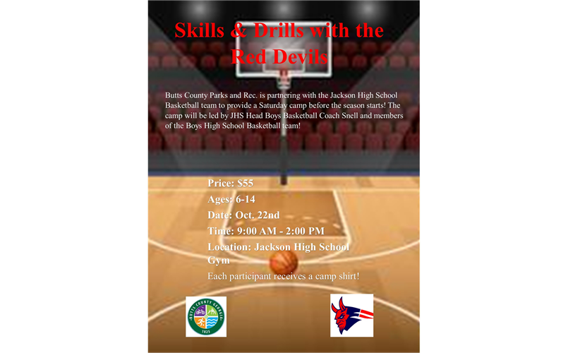 Skills & Drills Basketball Camp with the Red Devils