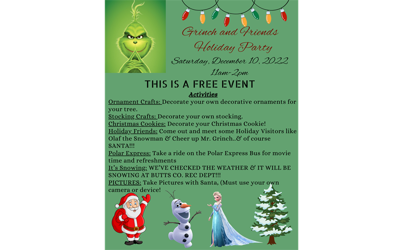 Grinch and Friends Holiday Party