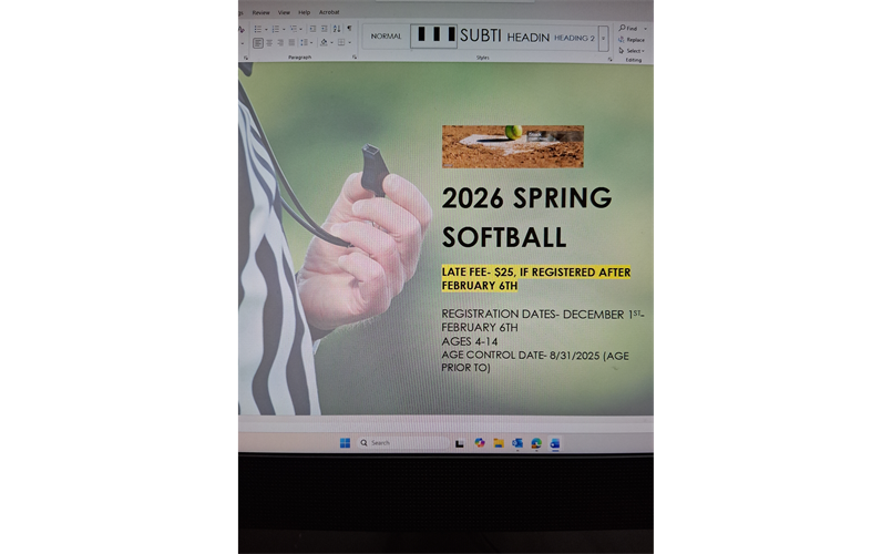 2026 Spring Softball